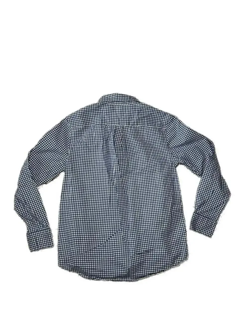 Polo Ralph Lauren Blue and White Gingham Check Long-Sleeve Button-Up Shirt